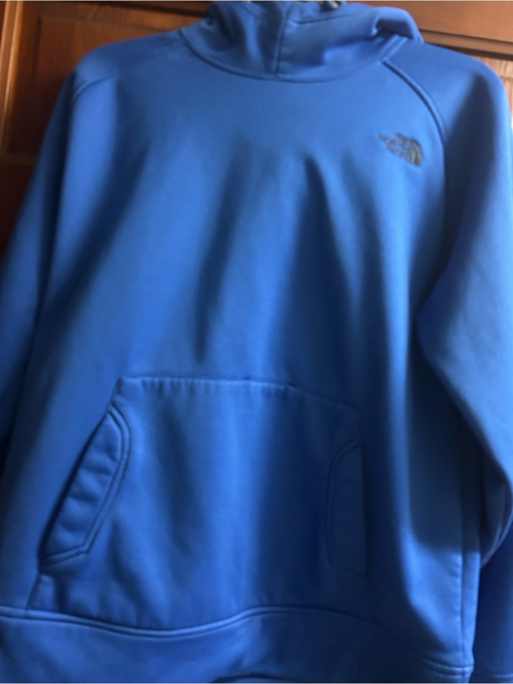 The NORTH FACE CLASSIC HOODIE . Cobalt blue size Medium kangaroo pocket
